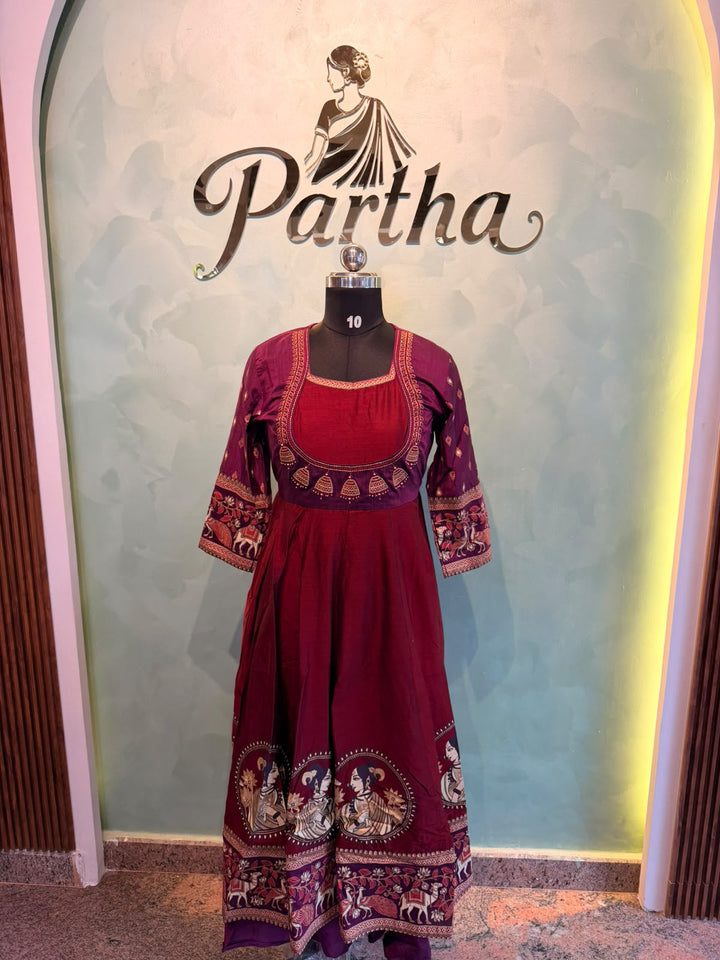 Purple Maroon Anarkali